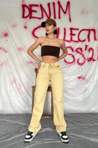 Mustard Straightmania Jeans Pants - 1