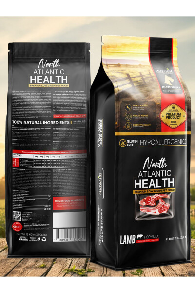 Mutamin - North Atlantic Health – Kuzu Etli Köpek Maması 15 Kg - MUTAMIN ORGANICS