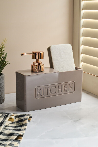 Kitchen Vizyon Sünger Hazneli Mutfak Sıvı Sabunluk-VİZYON - 1