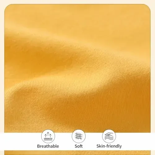 Happy Town Toddler Baby Boy Girl Sweatshirt Fall Outfits Long Sleeve Crew Neck Solid Top Pullover Blouse Shirt Clothes - 5