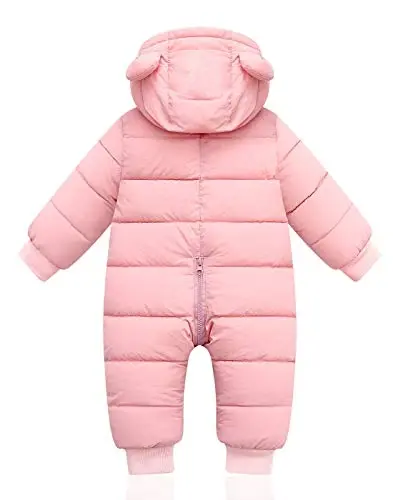 Happy Cherry Baby Snowsuit Winter Coat Warm Hoodie Romper Puffer Jacket - 2