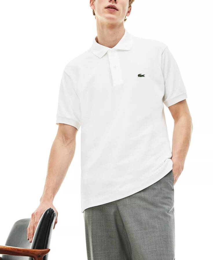 Мужская Поло с коротким рукавом L.12.12 Classic Fit Piqué Белая - 1
