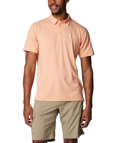 Мужское поло Carter с коротким рукавом Performance Crest Polo Apricot Fizz - 1