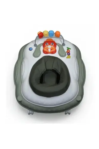 Müzikli Oyuncaklı Kademeli Yürüteç Çocuk Yürüteci Yeşil-Yeşil - BOBY (1)