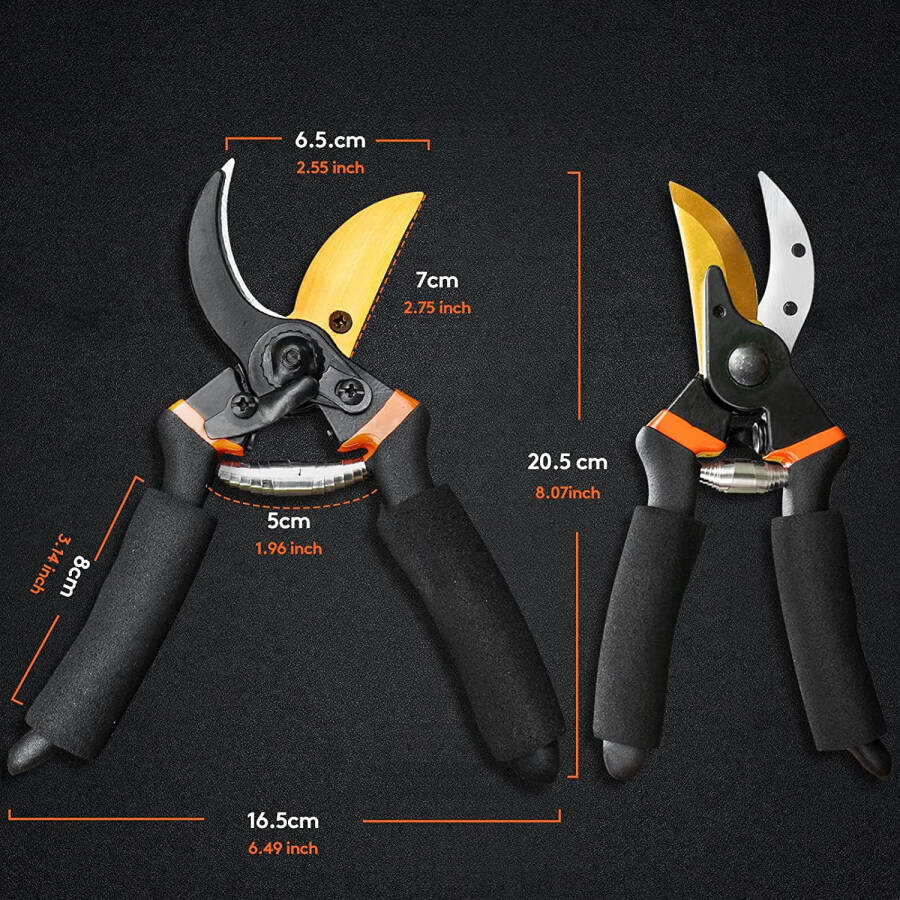 MUZPU Pruner & Hedge Shears, 8