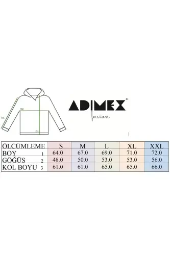 Мужская антрацитовая толстовка на молнии с капюшоном - антрацитовый серый. - LAURELS (1)