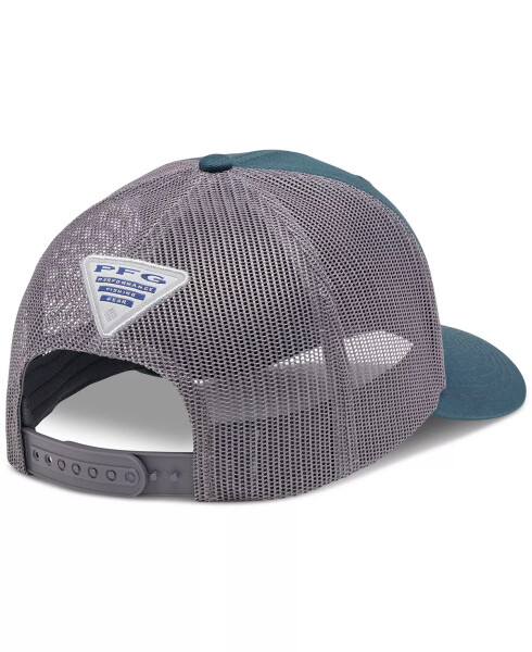 Мужская бейсболка Royal and White PFG Fish Flag COOLMAX Trucker Midnight Teal, Kettle, Fish Flag - 2