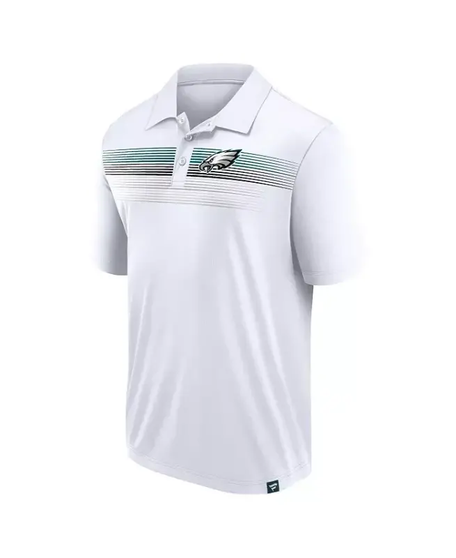 Мужская белая футболка-поло Philadelphia Eagles Victory For Us Interlock - 3