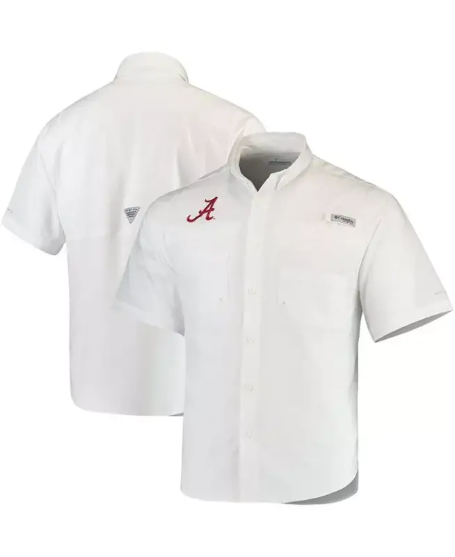 Мужская белая рубашка Alabama Crimson Tide Tamiami — белая - 3