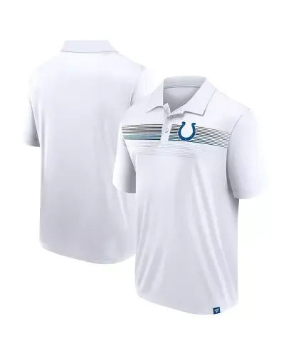 Мужская белая рубашка-поло Indianapolis Colts Victory For Us Interlock - 1