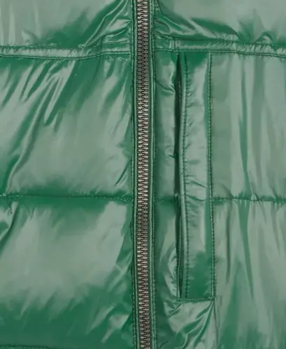 Мужская Блестящая Дутая Куртка - 4