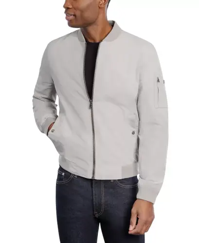 Мужская бомбер-куртка, создана для Modazone-Flint Grey - 3