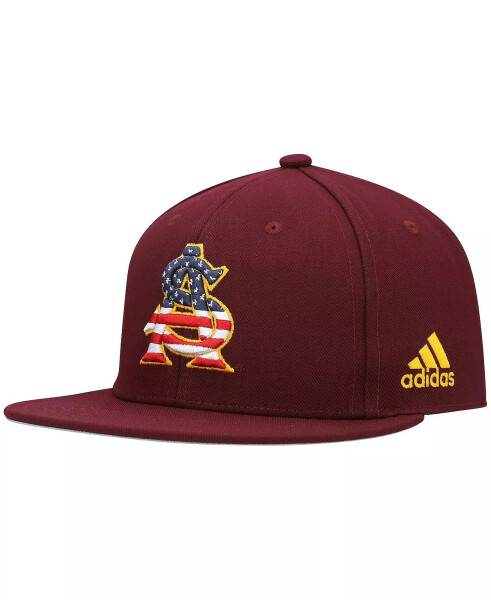 Мужская бордовая бейсболка Arizona State Sun Devils Patriotic On-Field Fitted Hat Maroon - 6