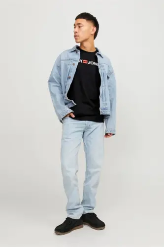 Мужская черная футболка с логотипом Jack&Jones Corp - 2