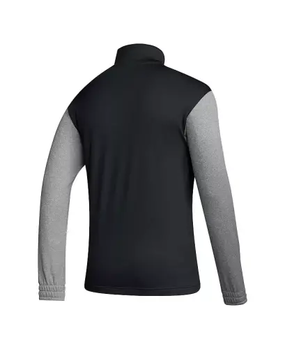 Мужская черная куртка Washington Huskies Team Issue AEROREADY на молнии на четверть - черная - 4