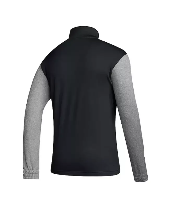 Мужская черная куртка Washington Huskies Team Issue AEROREADY на молнии на четверть - черная - 4