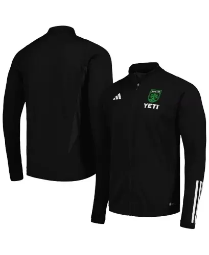 Мужская черная тренировочная куртка Austin FC 2023 AEROREADY на молнии - черная - 5