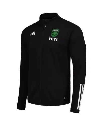 Мужская черная тренировочная куртка Austin FC 2023 AEROREADY на молнии - черная - 6