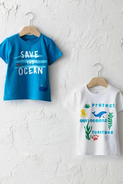 Мужская Детская Оптическая Белая E5X Футболка - LC WAIKIKI