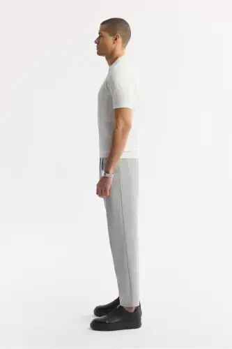 Мужская экрю поло воротник rayon трико regular fit футболка A51Y5015-Ekru - 3