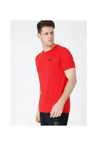 Мужская футболка Active Small Logo-Красный - 4