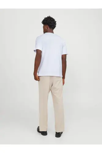 Мужская футболка базового кроя - 12254412-Белый - JACK & JONES (1)
