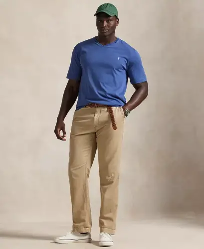 Мужская футболка большого размера с V-образным вырезом - Old Royal - POLO RALPH LAUREN (1)
