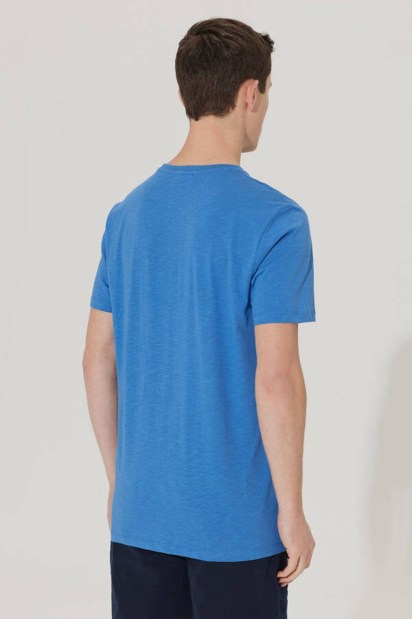 Мужская футболка Indigo Slim Fit приталенного кроя с круглым вырезом, 100% хлопок, с логотипом - 5