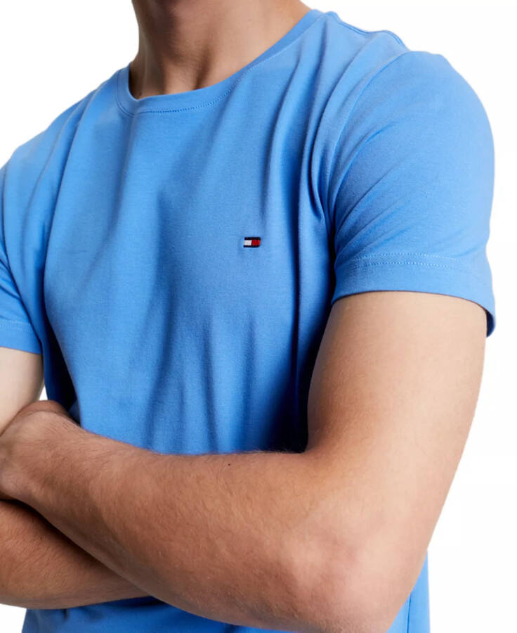 Мужская футболка из стрейч-хлопка Slim Fit, цвет: сонно-голубой - 10