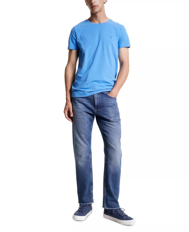 Мужская футболка из стрейч-хлопка Slim Fit, цвет: сонно-голубой - 4