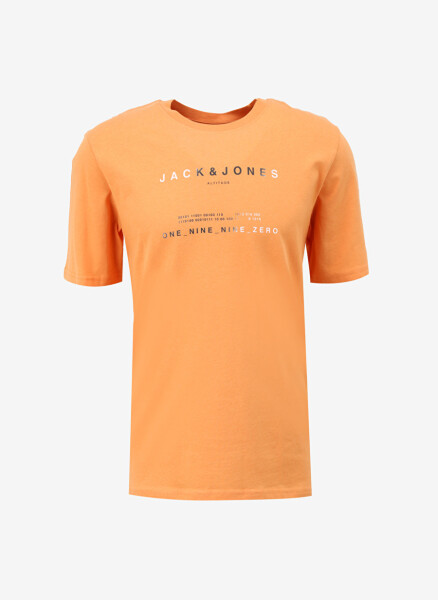 Мужская футболка Jack & Jones с круглым вырезом оранжевого цвета JCORIOT TEE SS CREW NECK FST - 1