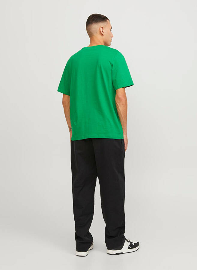 Мужская футболка Jack & Jones с круглым вырезом зеленого цвета JJEORGANIC BASIC TEE SS O-NECK NOOS - 13