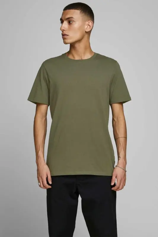 Мужская футболка Jjeorganic Basic-Розово-зеленый - JACK & JONES