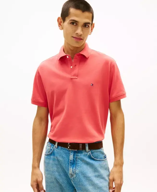 Мужская футболка-поло 1985 Slim-Fit - Винтажный красный - 1