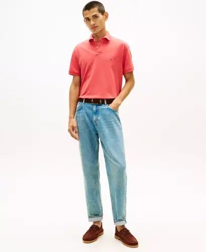 Мужская футболка-поло 1985 Slim-Fit - Винтажный красный - 3
