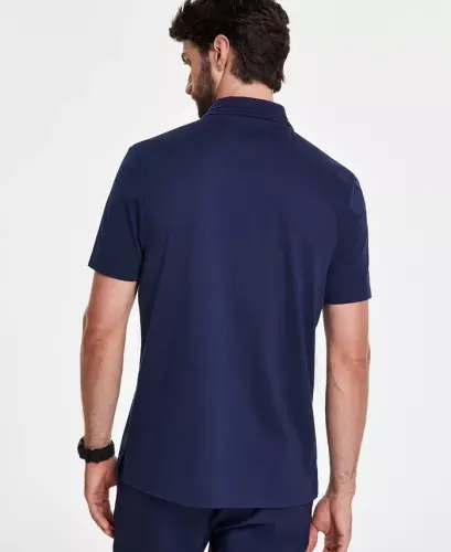 Men's Regular-Fit Mercerized Polo Shirt, Created for Modazone-Neo Navy - 3