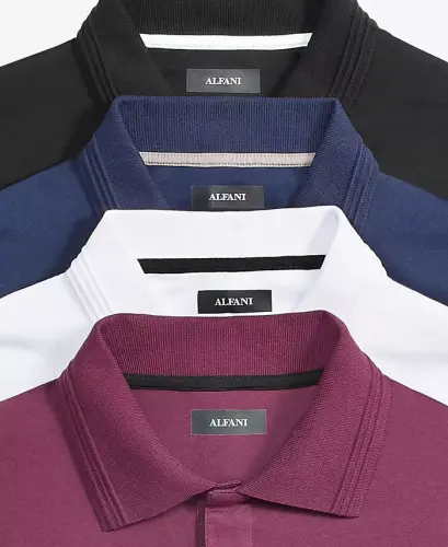 Men's Regular-Fit Mercerized Polo Shirt, Created for Modazone-Neo Navy - 5