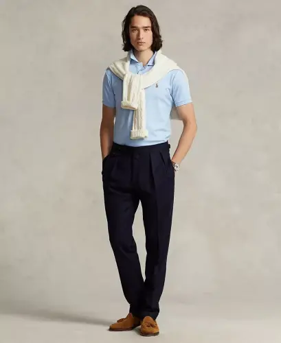 Мужская футболка-поло Slim-Fit из мягкого хлопка 