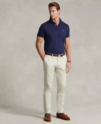 Мужская футболка-поло Slim-Fit из мягкого хлопка 