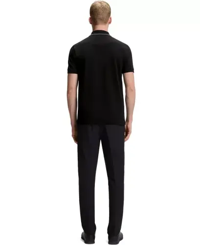Мужская футболка-поло Slim Fit с тональным логотипом - 3