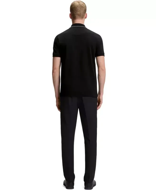 Мужская футболка-поло Slim Fit с тональным логотипом - 3