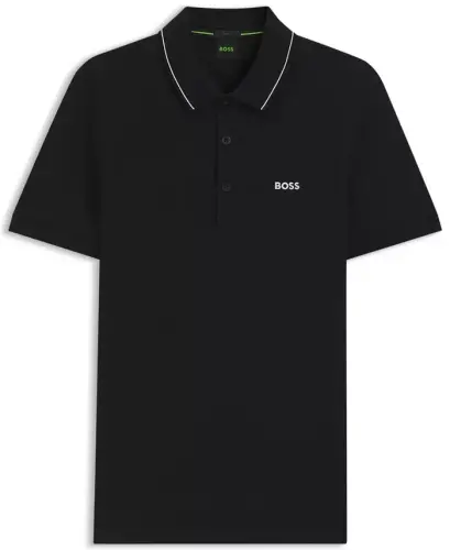 Мужская футболка-поло Slim Fit с тональным логотипом - 4