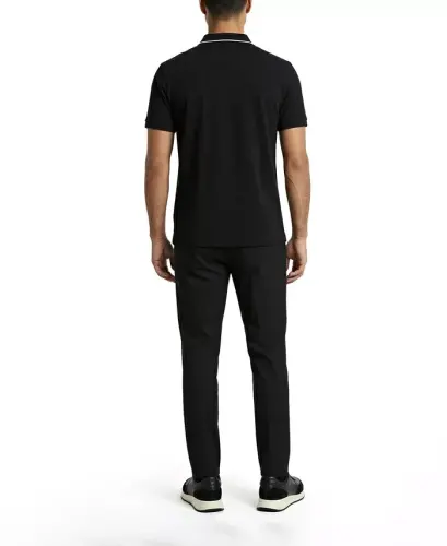 Мужская футболка-поло Slim Fit с тональным логотипом - 9