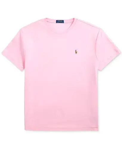 Мужская футболка приталенного кроя из мягкого хлопка на заказ - Carmel Pink - 5