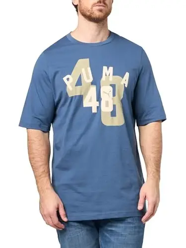 Мужская футболка PUMA Village Wear с коротким рукавом и графическим принтом, повседневная модель 