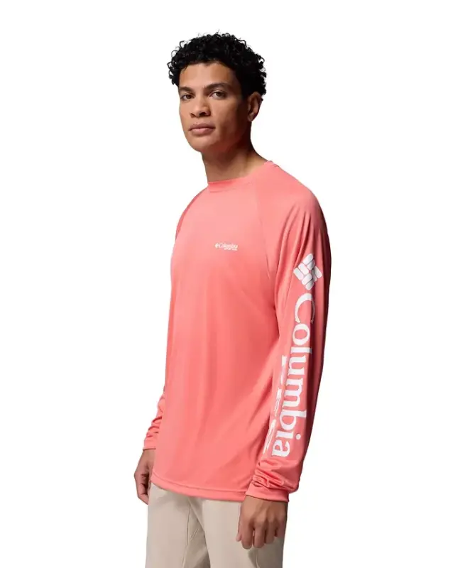 Мужская футболка с длинным рукавом Terminal Tackle — Melonade/White Logo - 2