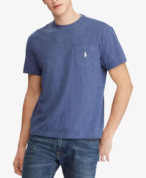 Мужская футболка с классическим воротником Derby Blue Heather - 1