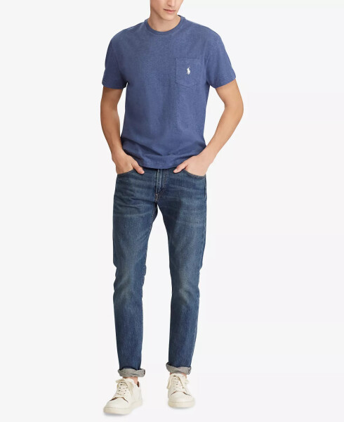 Мужская футболка с классическим воротником Derby Blue Heather - 3