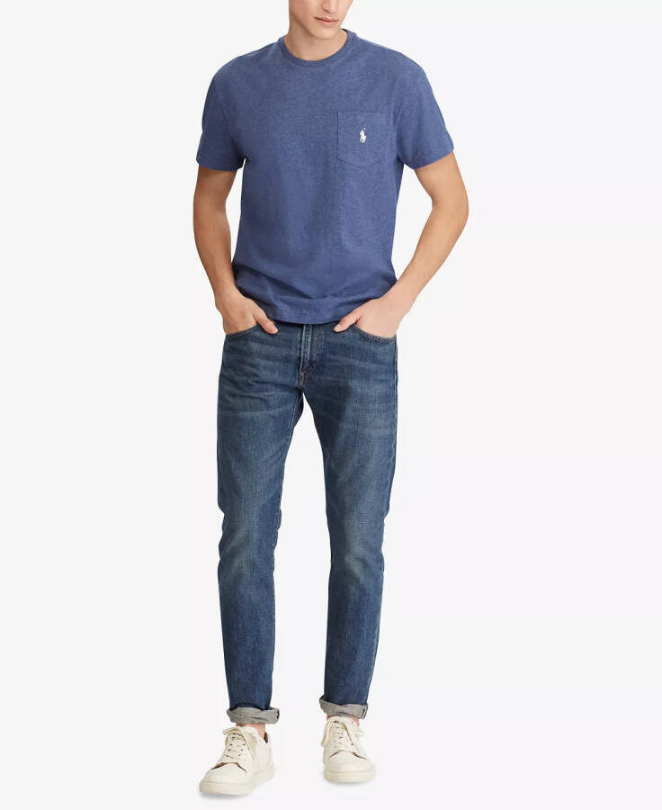 Мужская футболка с классическим воротником Derby Blue Heather - 3