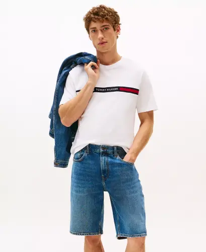 Мужская футболка с коротким рукавом и логотипом на груди - 4